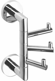 SAPHO XR211 X-Round forgatható háromkarú zár,ezüst