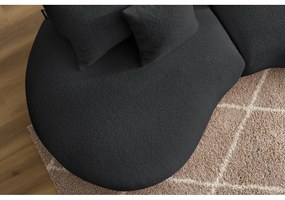 Sötétszürke buklé szövet kanapé 260 cm Saint-Germain – Bobochic Paris