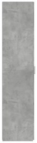 betonszürke szerelt fa magasszekrény 50x42,5x185 cm