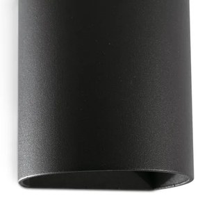 FARO 40523 - Fali lámpa SOLE 1xGU10/8W/230V fekete kerek