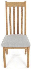 Natúr Tömörfa Étkezőszék, Ezüst Üléssel. C-2100 SIL2