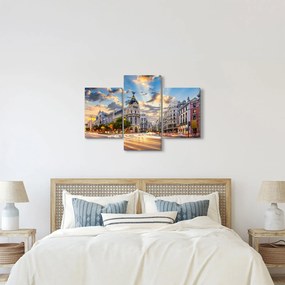 Kép - Calle Gran Vía, Madrid, Spanyolország (90x60 cm)