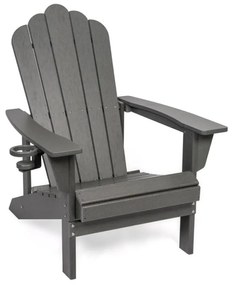Szürke műanyag kerti fotel Adirondack – Bonami Selection