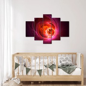 Modern rózsaszín absztrakció képe (150x105 cm)