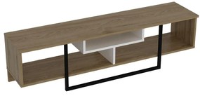 TV asztal/Szekrény Aslana 150 (fehér + fekete + tölgy) . 1101383