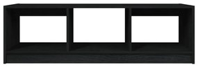 Fekete tömör fenyőfa dohányzóasztal 110 x 50 x 34 cm
