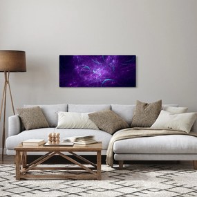 Modern kék absztrakció képe (120x50 cm)