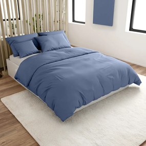 Pamut ágyneműhuzat LUX kék szállodai zsebbel Ágyneműhuzat mérete: 70 x 90 cm | 140 x 200 cm