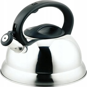 Acél Teásforraló Síppal, fényes, Gázhoz És Indukciós Főzőlaphoz, 3L, Hjorta Elsa