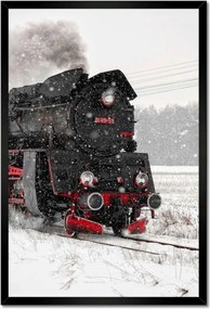 Poszterek keretben 40x60 Mozdony Ol49-59 Hó