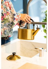 Aranyszínű rozsdamentes acél vízforraló kanna 1,5 l Diamante – Vialli Design