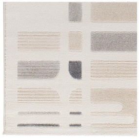 Világosszürke-elefántcsont színű szőnyeg 80x150 cm Flora – Universal