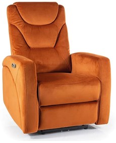 Kronos Velvet állítható fotel, narancssárga