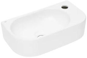 Mosdótál SAT Infinitio 40x21,5 cm fehér matt matt felülettel túlcsordulás nélkül SATINF4021WM