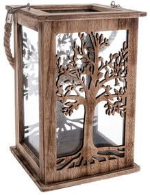 Tree fa lámpás natúr, 16 x 25 cm