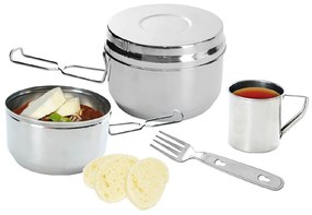 Track rozsdamentes acél kemping edény készlet 7 db-os - Orion