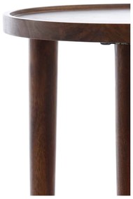 Akácfa kerek tárolóasztal ø 49 cm Qiano – Light &amp; Living