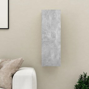 betonszürke szerelt fa TV-szekrény 30,5 x 30 x 90 cm
