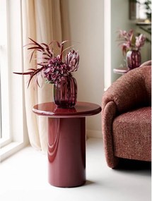 Piros üveg kézzel készített váza (magasság 21 cm) – House Nordic