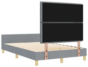 Ágykeret Világosszürkében, 140x200 cm, Szövet
