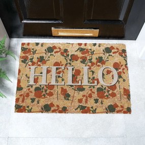 Kókuszrost lábtörlő 40x60 cm Hello Floral – Artsy Doormats