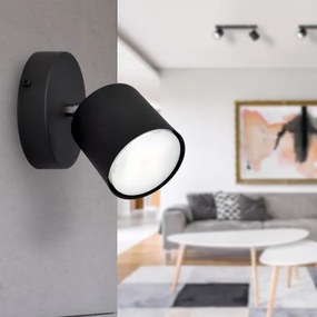 Fali spotlámpa PUNTA 1xGX53/10W/230V fekete