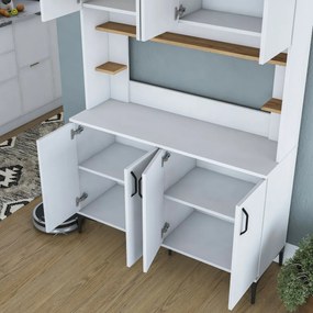 Jevy Walnut and White szekrény