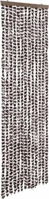 vidaXL bézs és barna zsenília rovarfüggöny 56 x 200 cm