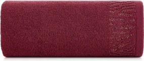 Margo bordó pamut törölköző 70x140 Eurofirany bordó