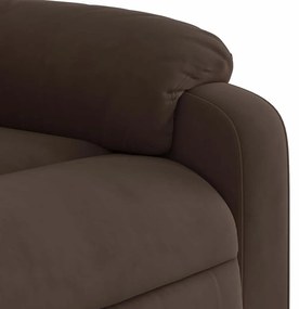 barna mikroszálas szövet dönthető masszázsfotel