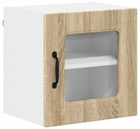 Fali konyhaszekrény 2 pcs Sonoma tölgy 40 x 31 x 40 cm Faanyag