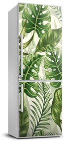 Dekor matrica hűtőre Trópusi levelek FridgeStick-70x190-f-91705577
