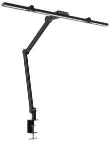 LED érintős asztali lámpa, állítható fényerő, 24W, 3000-6500K, CRI 92, fekete