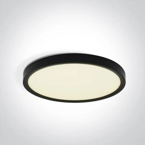 ONE LIGHT 62006A-B-V PLAFO Kerek Mennyezeti Lámpa Fekete LED IP20
