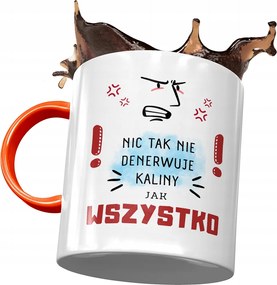 Narancssárga Bögre Kalina Feleség Barátnő Nyomtatott Fotóval