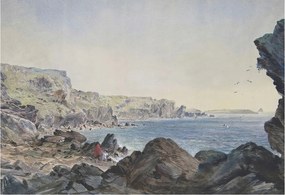 Dekoratív Fotótapéta Furnér Flizelin Csendes tengerpart 152x104 Ragasztó