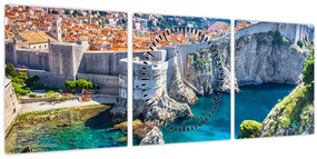 Kép - Dubrovnik (órával) (90x30 cm)