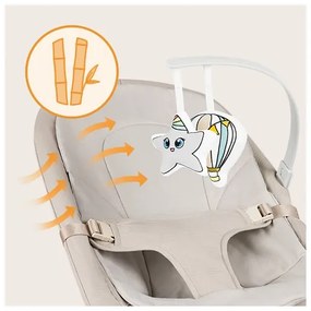 Lionelo - Bézs LILAC gyerek hintaszék