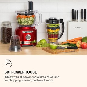Klarstein Luca, multifunkcionális robotgép, 1000 W, 3 L, fokozatmentes sebességbeállítás, 6 üzemmód