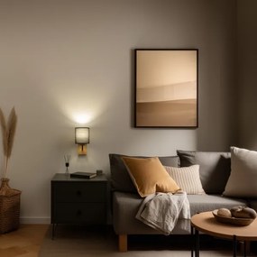 Brilagi - Fali lámpa NUBILA WOOD 1xE27/25W/230V tölgy/fekete