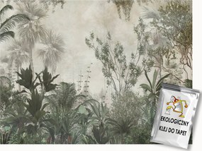 Fotótapéta Flizelina Fal Beton Trópusi Erdő Dzsungel 200x140 ragasztó