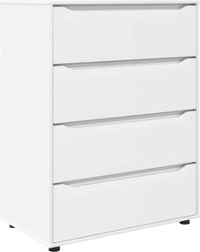 vidaXL Tároló szekrények 2 pcs Fehér 80 x 48 x 105 cm Faanyag