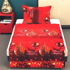 Mikroplüss ágynemű Homa LEVINA RED CHRISTMAS 140x200 cm