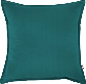 Kék plüss díszpárna 45x45