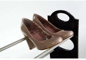 Fekete-ezüstszínű fém cipőtartó állvány Tavia – Premier Housewares