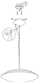 Eglo 97812 - FRATTINA-C LED RGB dimmelhető függeszték 1x27W/230V