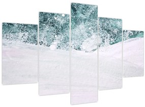 Kép - Türkiz absztrakció (150x105 cm)