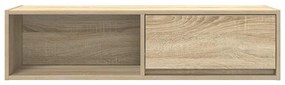 2 db sonoma tölgy színű szerelt fa TV-szekrény 100x31x25,5cm
