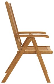 8 db összecsukható tömör akácfa kerti szék