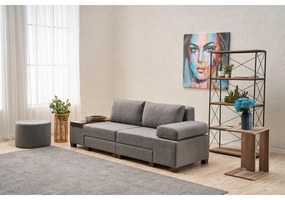 3 személyes kanapéágy Perenna Linen - Szürke